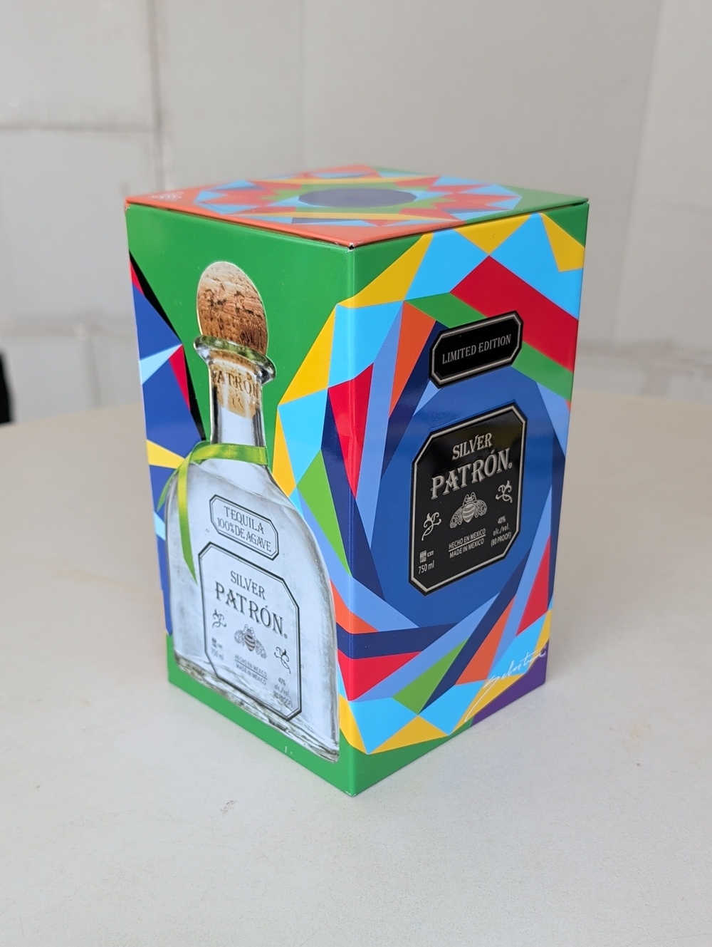 Patron Silver Tequila Mexican Heritage Limited Edition Tin Container Only Decor